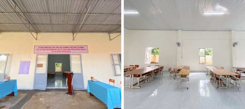 Nhà bán trú 160m2 mới khánh thành, phục vụ 200 em học sinh trong niên học 2024-2025